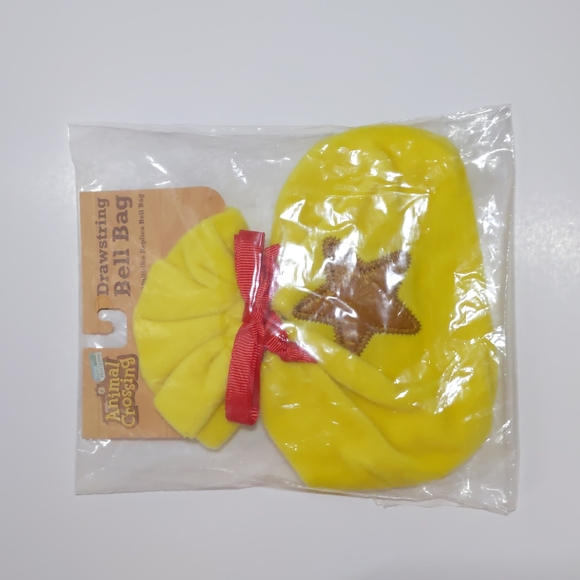 Animal Crossing Velvet Drawstring Bell Bag - Picture 1 of 2